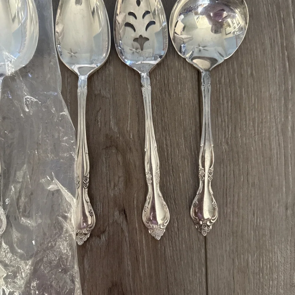 Oneida Community AFFECTION Silverplate 5 Piece‎ Serving Set NEW